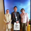 El presidente de la Asociación Coreana de Amigos del Camino en Madrid visita Santiago